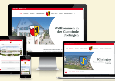 Webseite für die Gemeinde Dietingen