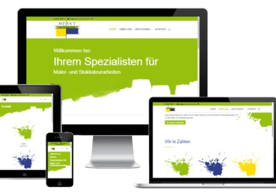 Webseite für Merkt Malerbetrieb GmbH