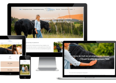 Website für Olga Fichter – Pferdegestützte Therapie und Coaching