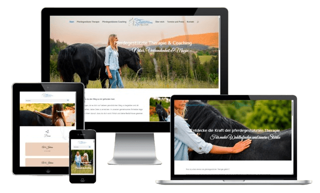Website für Olga Fichter – Pferdegestützte Therapie und Coaching